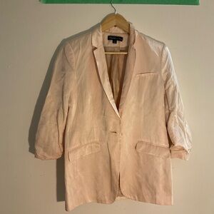 Elizabeth & James pale, pink, cotton blend, polished, blazer